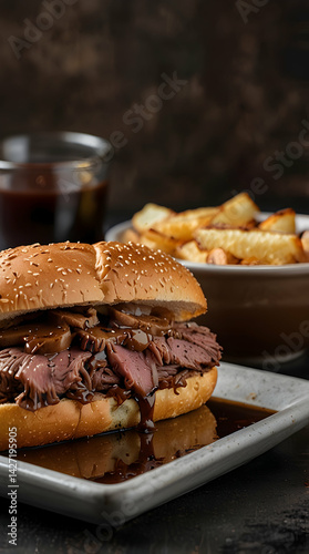 Wallpaper Mural French Dip Sandwich with Au Jus Torontodigital.ca