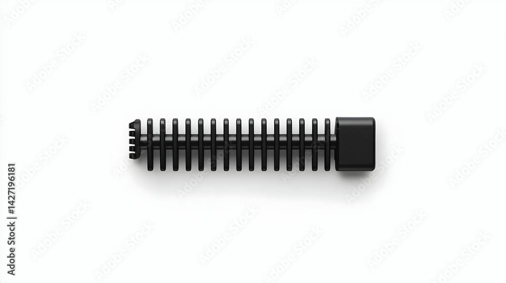 Black Spiral Component On White Background Black Spiral Component On White Background