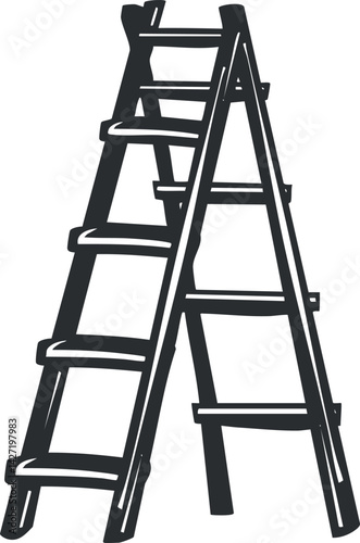 A sturdy ladder designed for various home improvement and construction tasks.