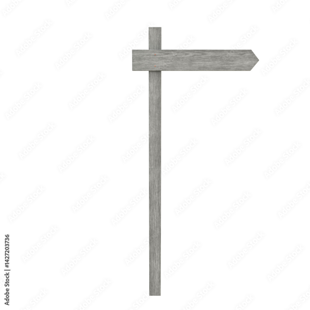 Road Sign, 3d illustration isolated on white background Road Sign, 3d illustration isolated on white background