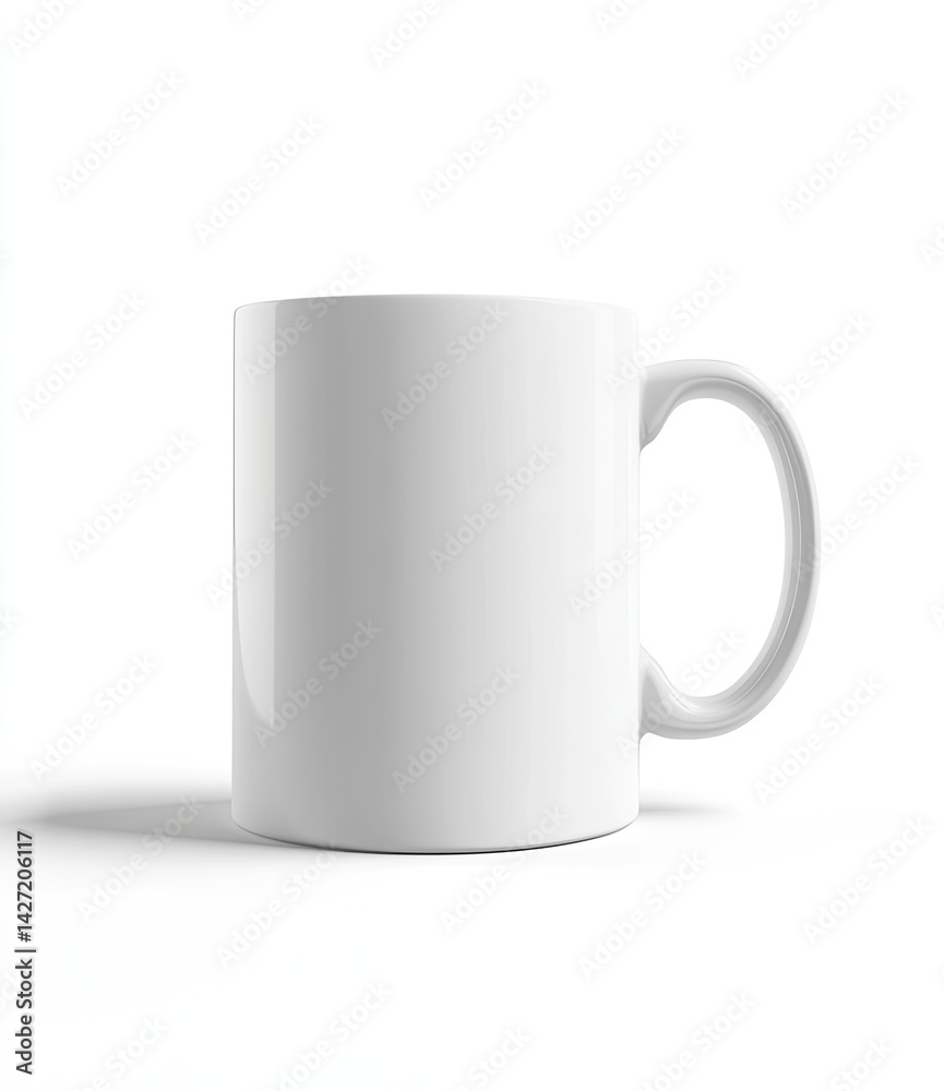 Plain white coffee mug isolated on white background. Plain white coffee mug isolated on white background.
