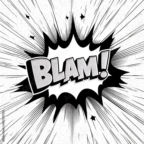 comic explosion with 