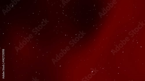 abstract red background with snowflakes
