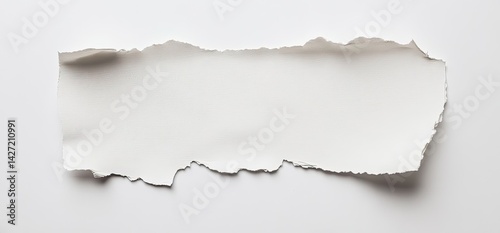 Wallpaper Mural Torn white paper piece on white background. (4) Torontodigital.ca