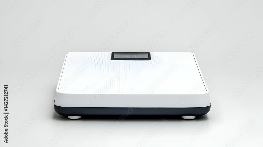 Modern Digital Scale On White Background Modern Digital Scale On White Background
