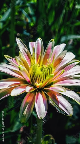 A timelapse of a flower blooming. 