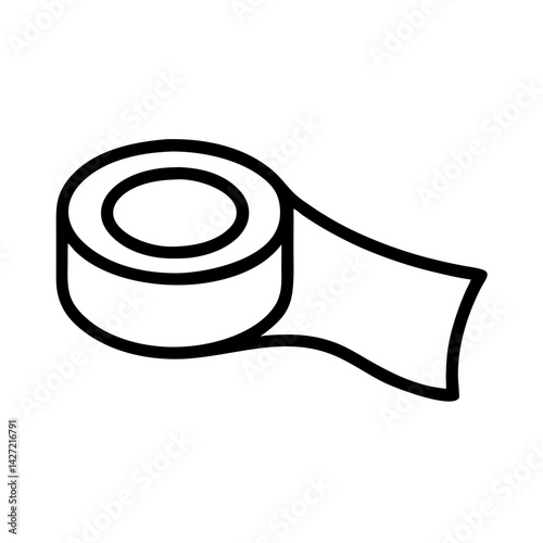 Duct tape roll icon, vector 