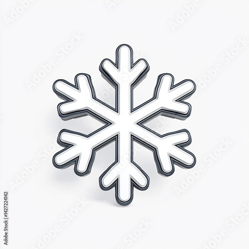 snowflake emoji winter cold season icon