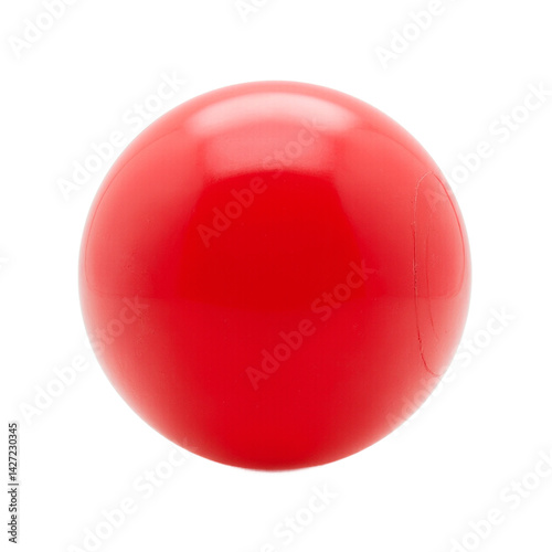 Obraz na płótnie Isolated glossy red rhythmic gymnastics ball w salonie