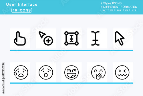 Set of 5 rounded user interface icons,crutches, cruzeiro, sign, crystal, ball, cube, cubes