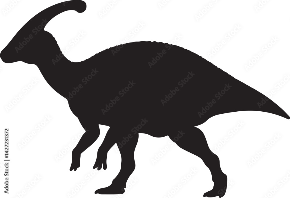 Fototapeta premium Parasaurolophus Silhouette