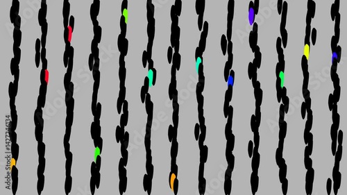 Psychedelic Neon Waves: Futuristic Abstract Animation with Hypnotic Rhythms and Digital Chaos