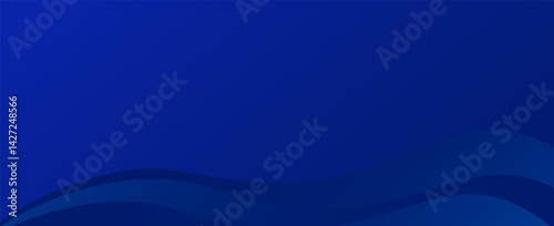 Tableau sur toile modern dark blue gradient background. Vector illustration eps 10