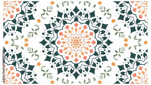 Mandala Symmetrical Vector Design � Intricate meditative patterns, SVG scalable
