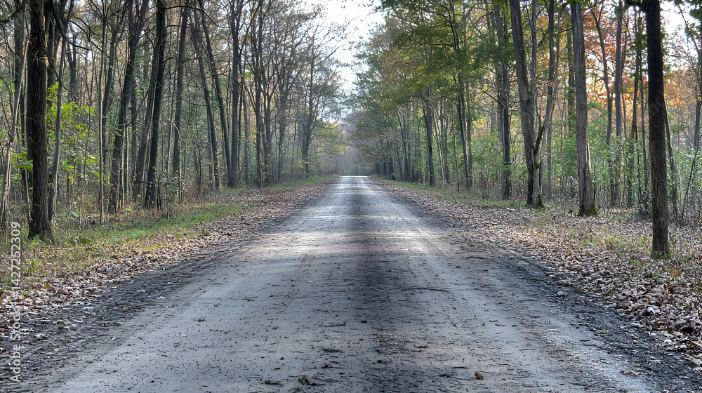 Fototapeta premium Forest Path In Autumn