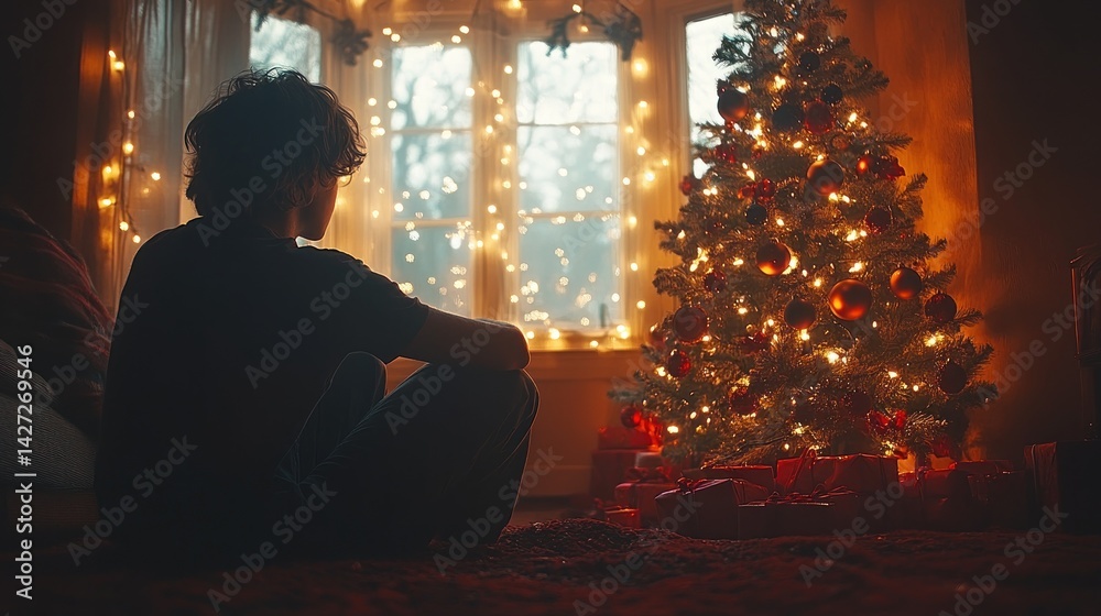 Fototapeta premium Solitude during Christmas Eve