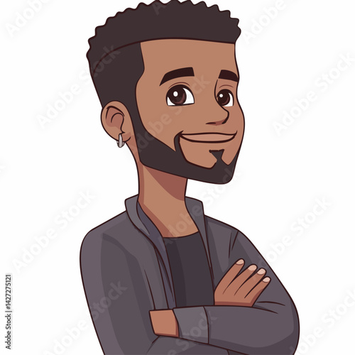 Usher - Vector icon, isolated on white background  -  