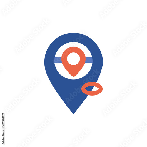 Location pin icon representing navigation and mapping Free Download Location pin icon representing navigation and mapping - GFXLoad