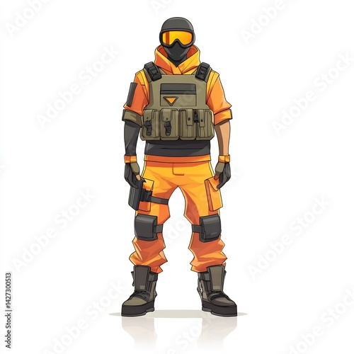 battle royale gaming character vest