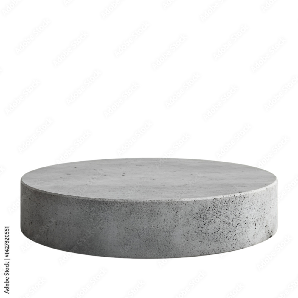 Circular Concrete Pedestal Minimalist Design Studio Product Display, Circular Concrete Pedestal Minimalist Design Studio Product Display,