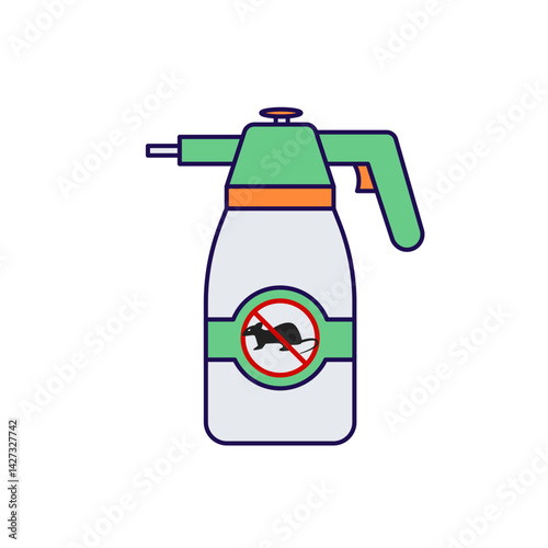 Pest control sprayer illustration