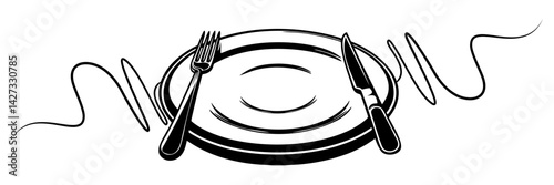 cutlery set for a food day