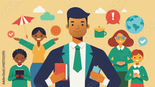 A guidance counselor encourages students to think outside the box and pursue unique scholarship opportunities such as those for specific majors or. Vector illustration