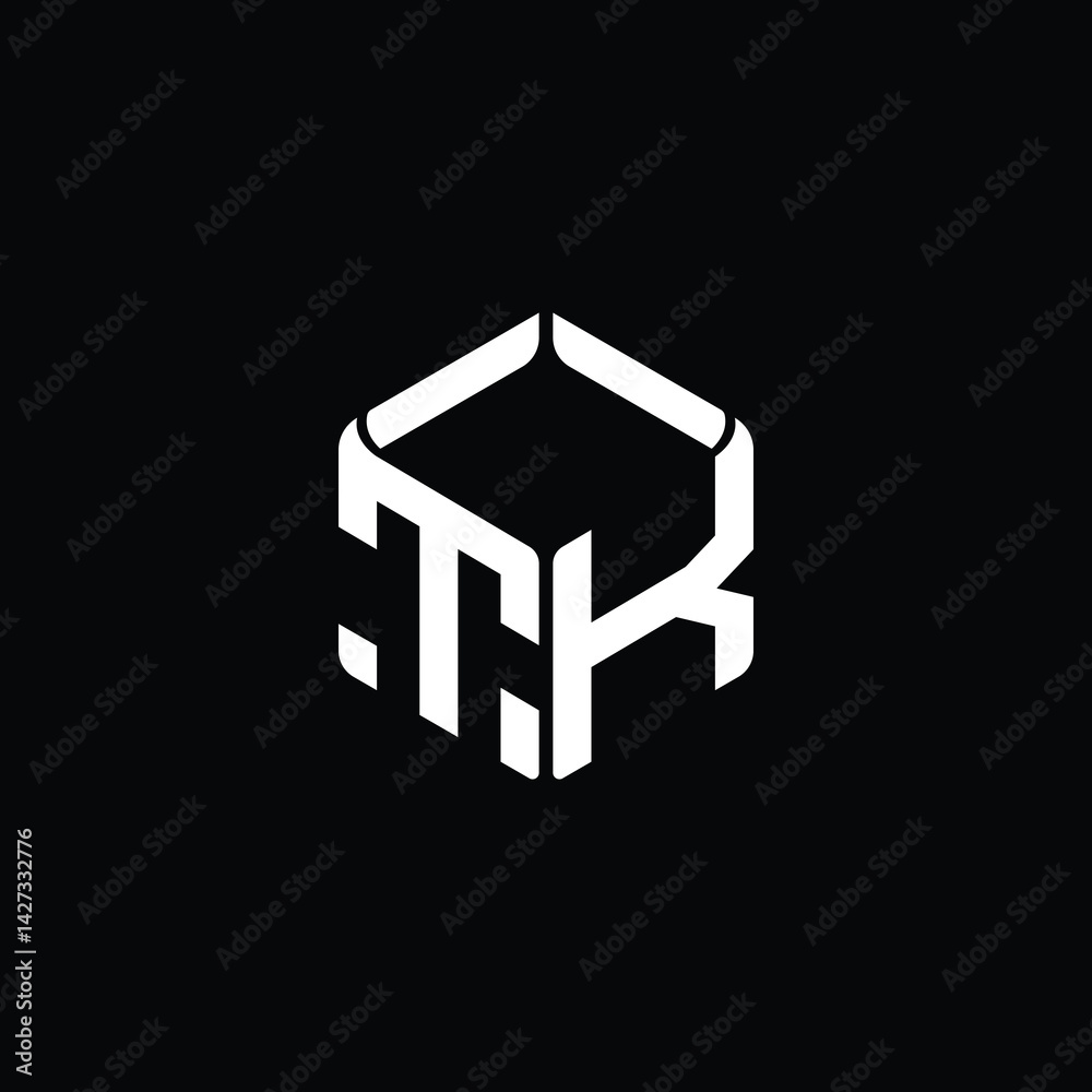 Naklejka premium Modern Geometric Tech Logo Design