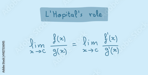 L'Hopital's Rule for Determining Limits.