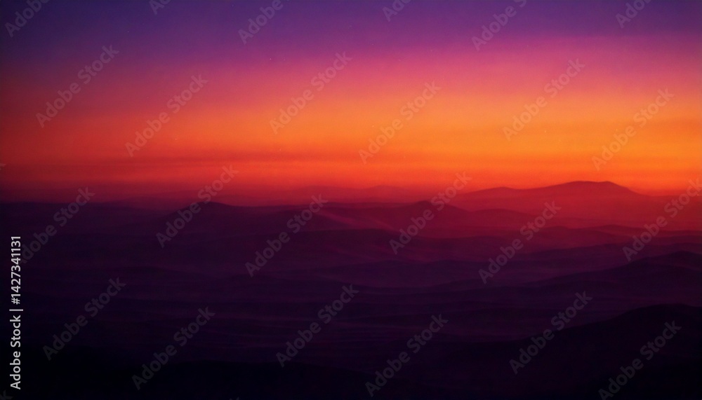 Obraz premium Grainy Purple-Orange Gradient – Abstract 2K Resolution Blur Background Wallpaper