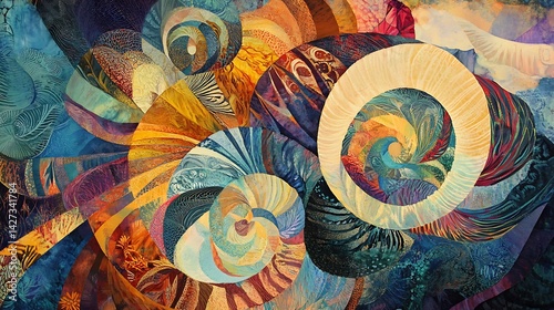 colorful abstract swirl