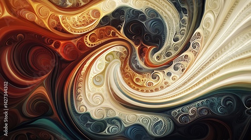 colorful abstract swirl