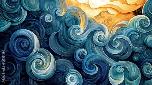 colorful abstract swirl