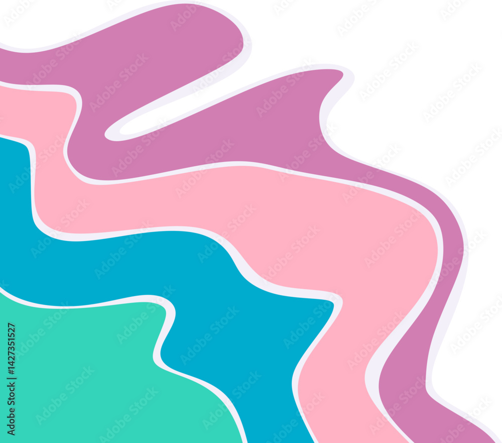Wavy Corner Border Wavy Corner Border