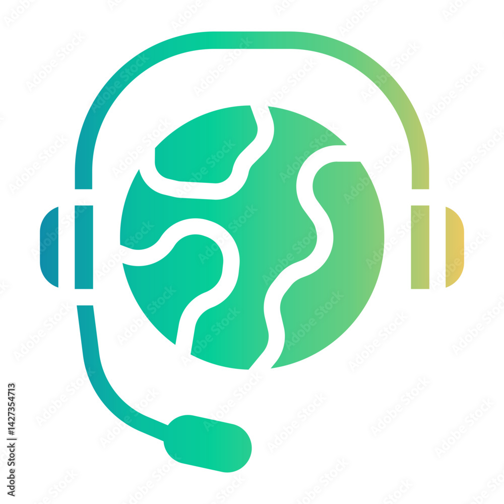 Obraz premium international Gradient icon