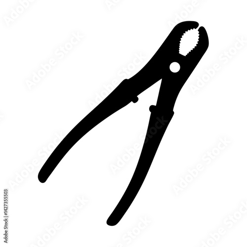 Black and white image depicting a set of groove joint pliers tool
