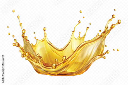 liquid beautiful coocking oil splash  isolated on a transparent background, liquid  oil splash, flying liquid oil on the air cut out isolated on transparent background