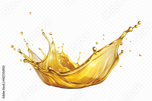 liquid beautiful coocking oil splash  isolated on a transparent background, liquid  oil splash, flying liquid oil on the air cut out isolated on transparent background