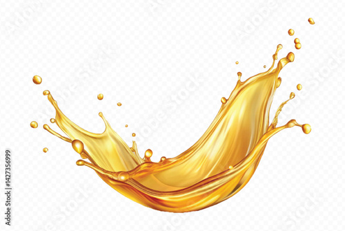 liquid beautiful coocking oil splash  isolated on a transparent background, liquid  oil splash, flying liquid oil on the air cut out isolated on transparent background