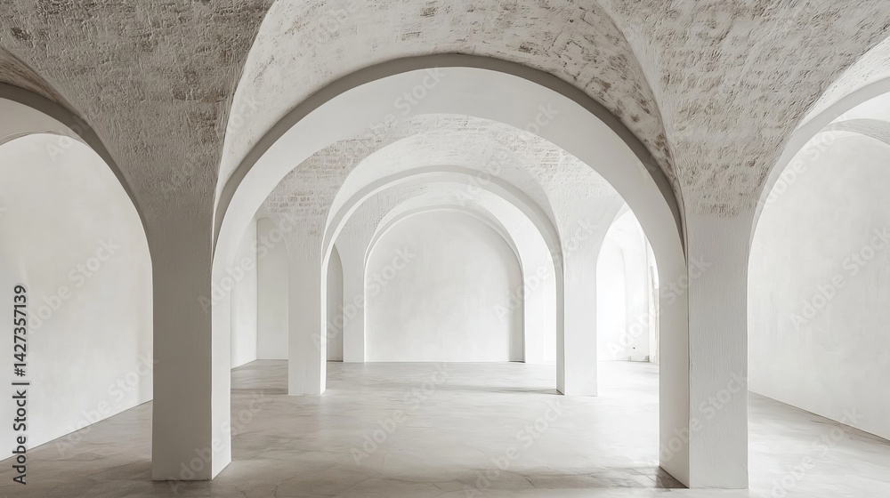 Elegant White Archway Interior Architecture Design Modern Minimalist Spacious Room Building Structure Hallway Empty Bright Clean Background White Walls Columns Arches home loft space curve house light Elegant White Archway Interior Architecture Design Modern Minimalist Spacious Room Building Structure Hallway Empty Bright Clean Background White Walls Columns Arches home loft space curve house light