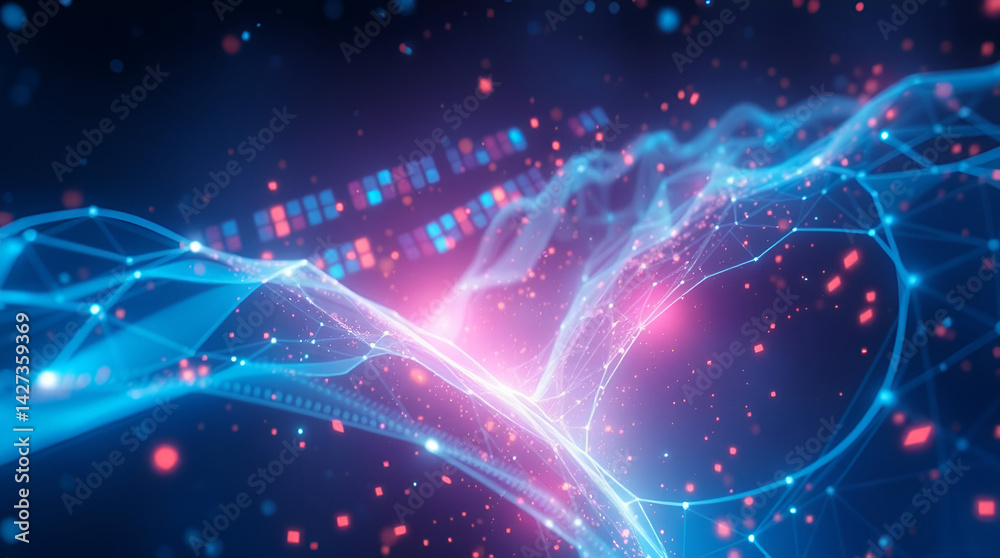 Obraz premium Digital transformation conceptual for next generation technology era 