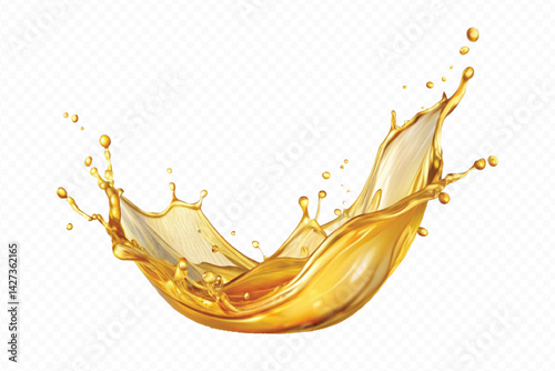 liquid beautiful coocking oil splash  isolated on a transparent background, liquid  oil splash, flying liquid oil on the air cut out isolated on transparent background