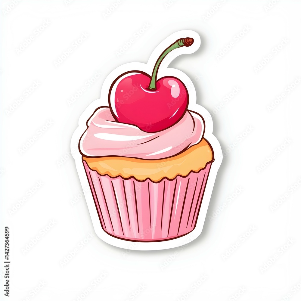 cupcake with cherry cupcake with cherry