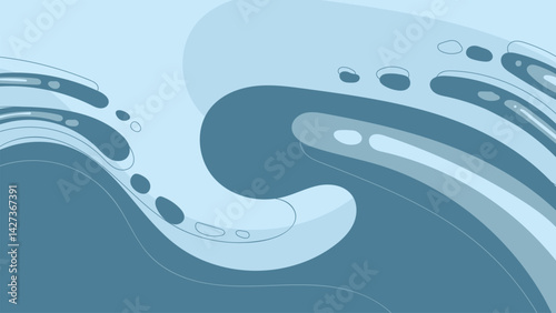 abstract blue background with waves
