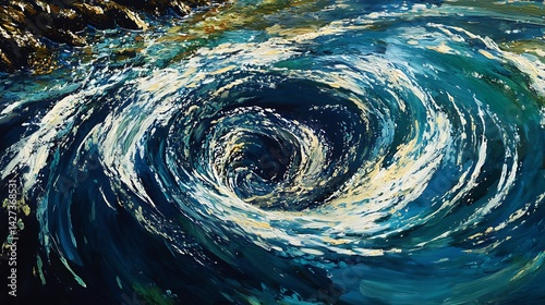 colorful abstract swirl