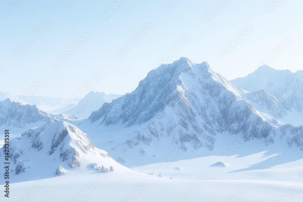 Obraz premium Alpine Winter Scene