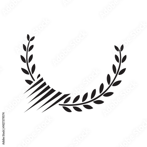 Round Ornamental Frame – Silhouette Vector Illustration of Decorative Circular Borders