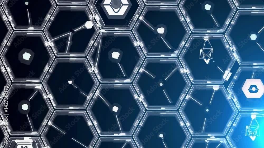 Health care and medical pattern innovation concept science background design. Abstract geometric hexagons shape medicine and science background
