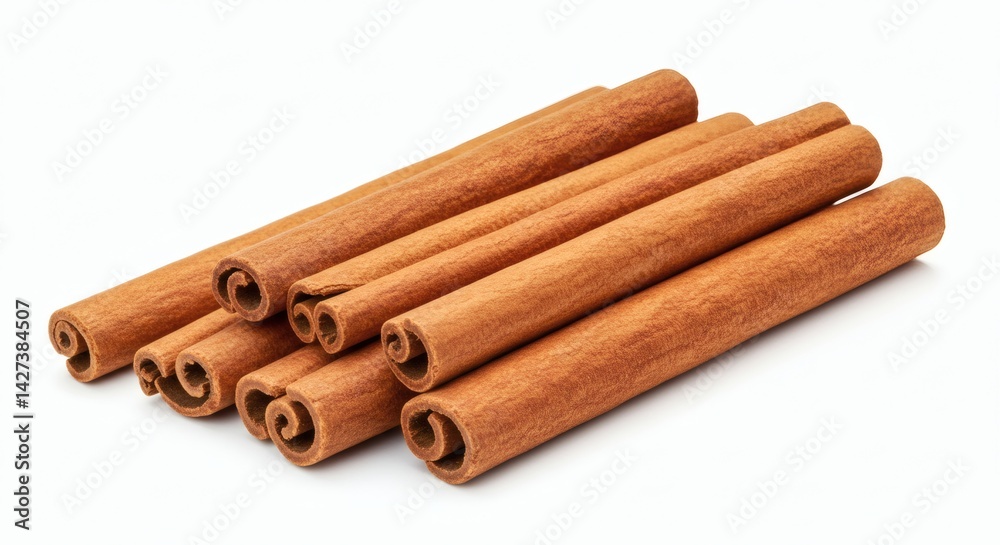 Cinnamon sticks isolated on white background Cinnamon sticks isolated on white background