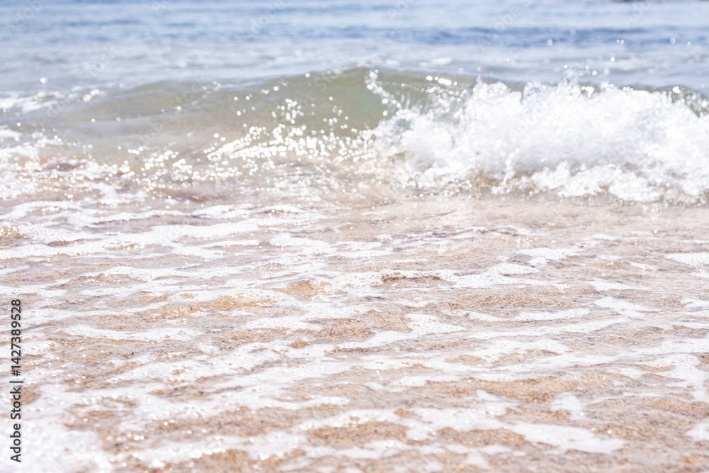 海のビーチで波がきれいる 海のビーチで波がきれいる